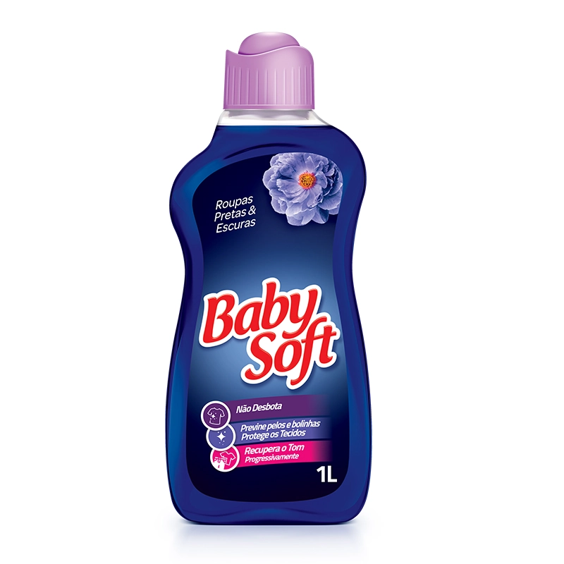 Lava Roupas Liq Baby Soft 1l R Finas E Delicadas Escuras