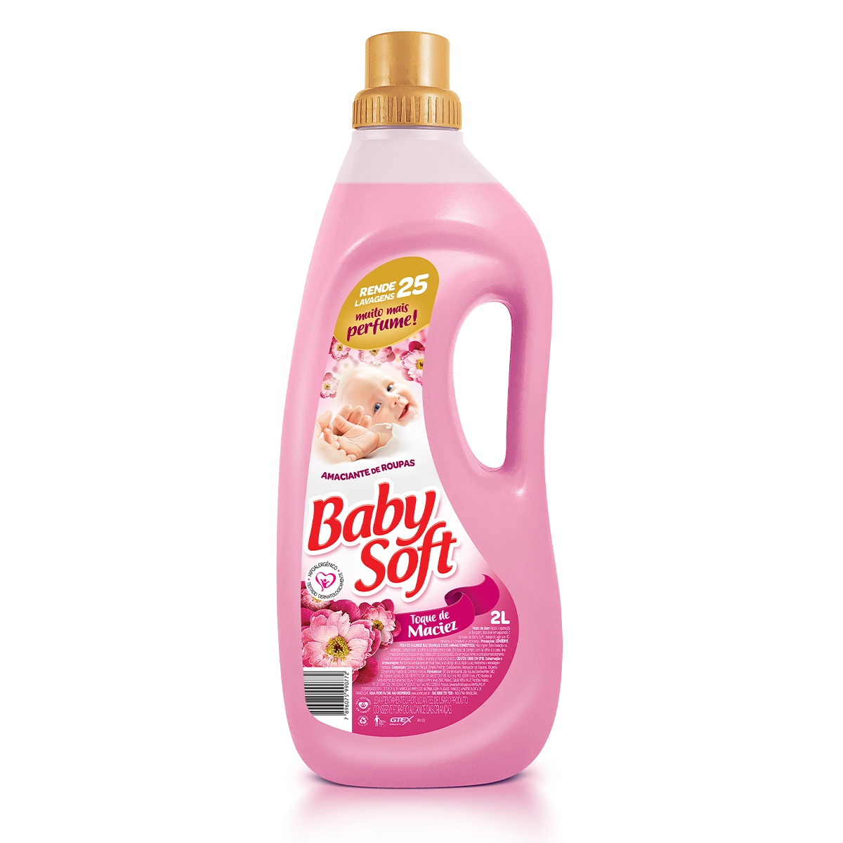 Amaciante De Roupa Diluído Toque De Maciez Baby Soft Frasco 2l