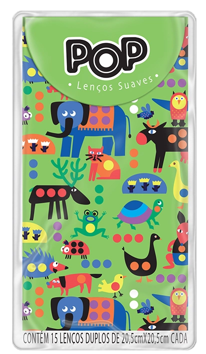 Lencos Pop 20.5x20.5cm 6x10unidade