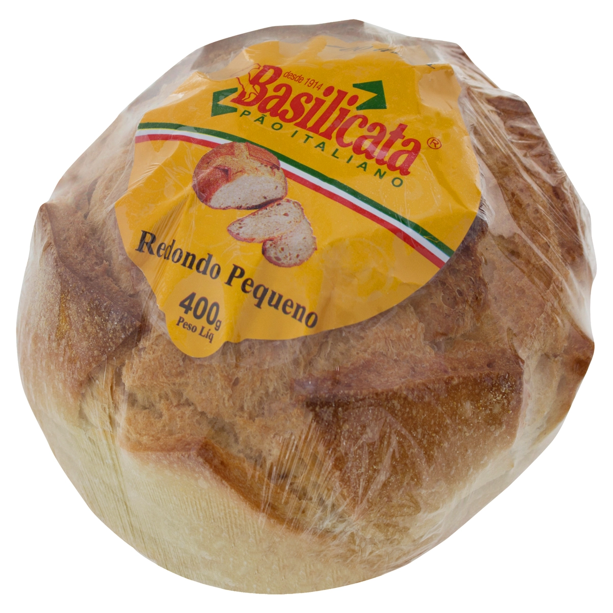 Pão Italiano Redondo Pequeno Basilicata Pacote 400g