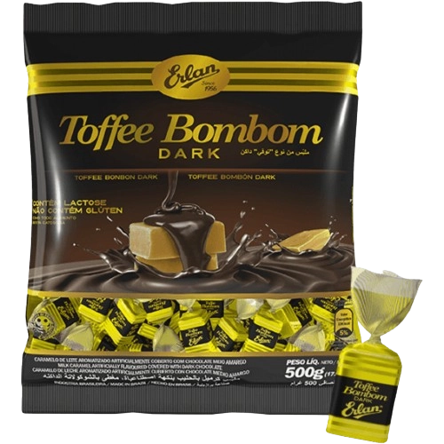 Bombom Toffee Erlan Dark 500g