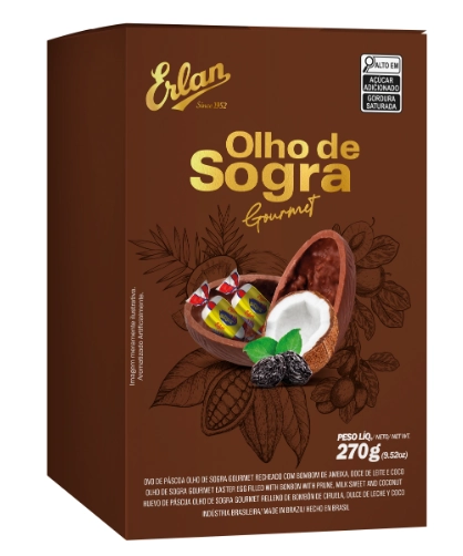 Ovo Pascoa Erlan Olho De Sogra Gourmet 270g Erlan