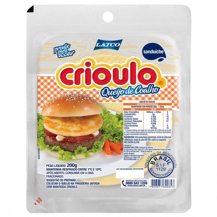 Qjo Coalho Crioulo 200g Sanduiche