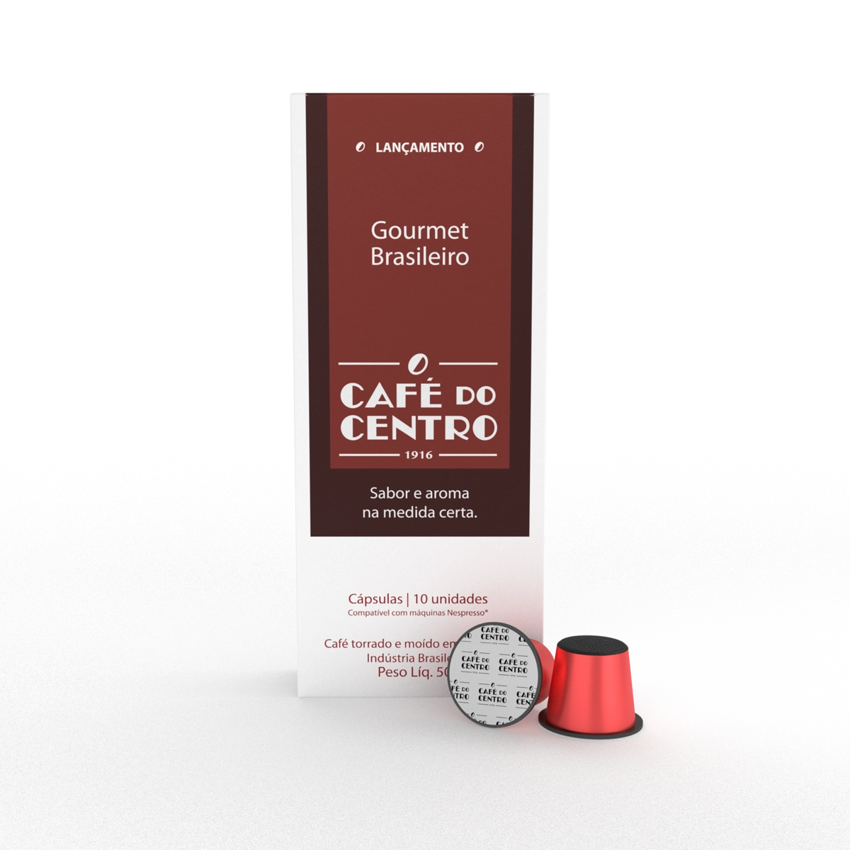 Café Em Cápsula Torrado E Moído Café Do Centro Gourmet Caixa 50g 10 Unidades