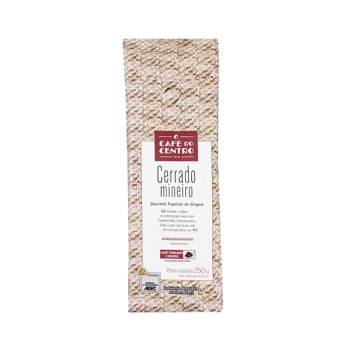 Café Torrado e Moído Especial Cerrado Mineiro CAFÉ DO CENTRO Pacote 250g
