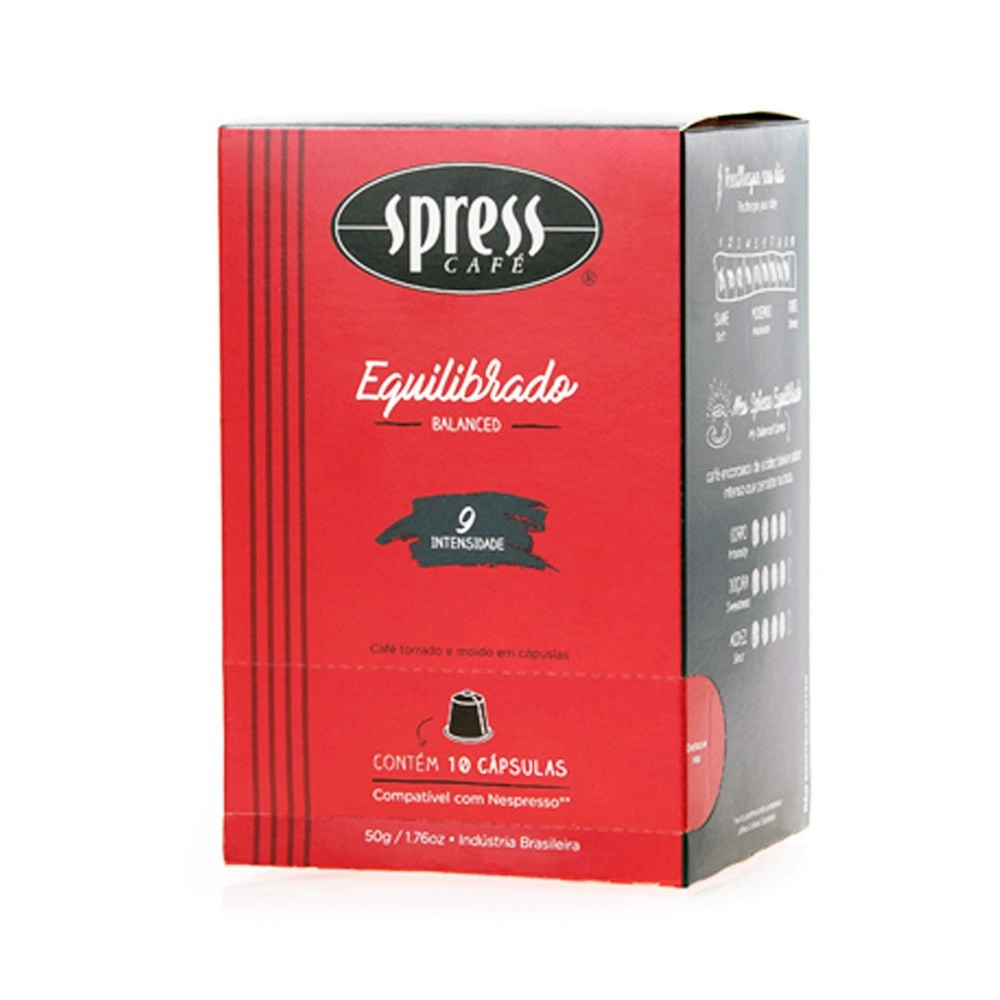 Café Em Cápsula Torrado E Moído Moderado Spress Café Caixa 50g 10 Unidades