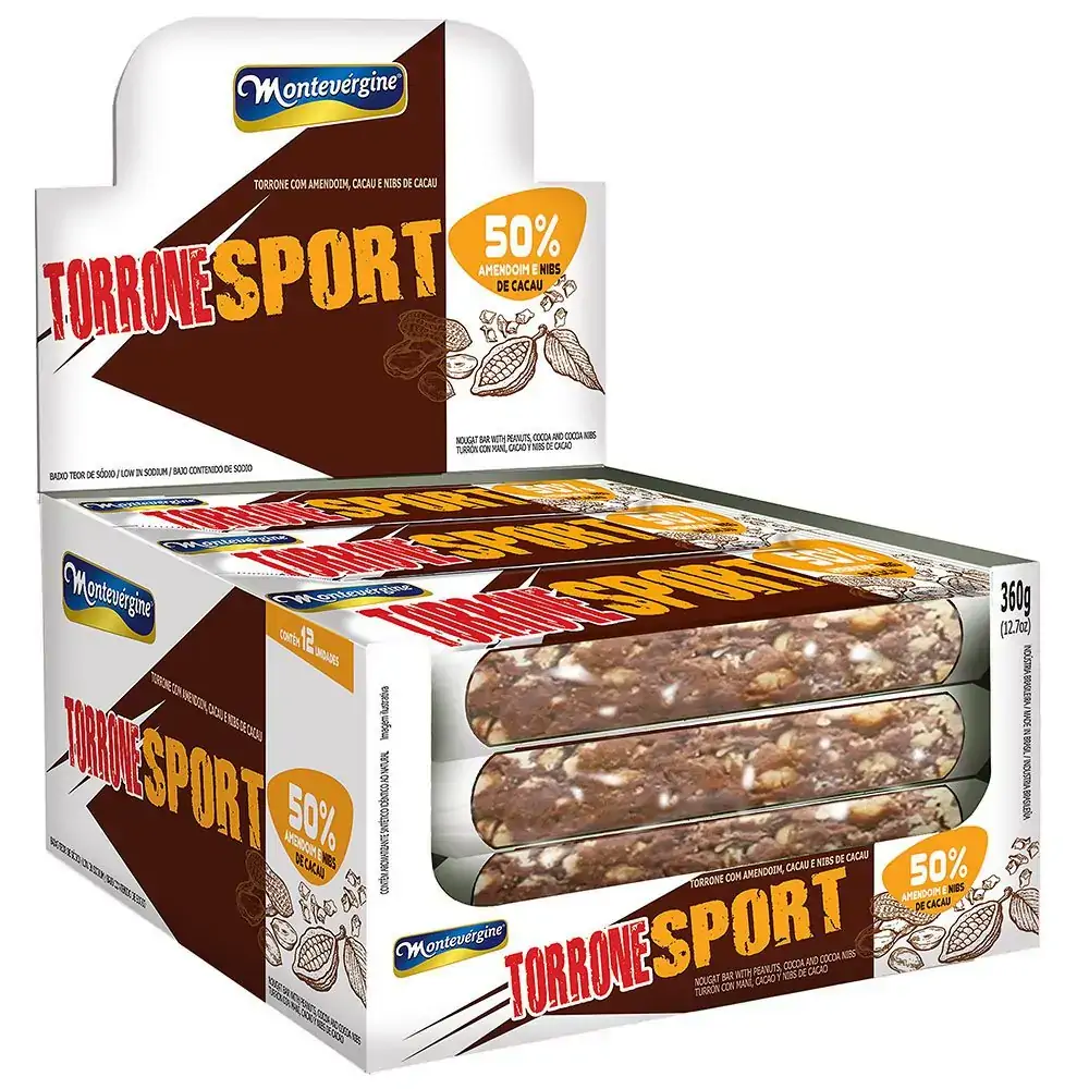 Torrone Montevergine 30g Sport Amendoim/cacau