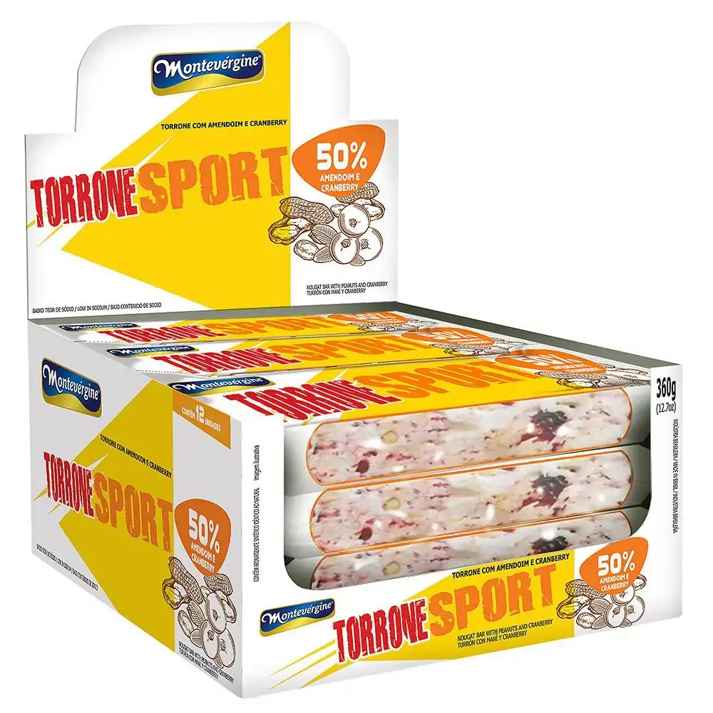 Torrone Montevergine 30g Amendoim/cranberry
