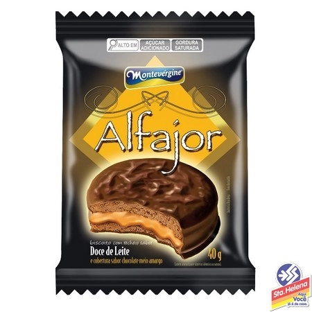 Alfajor Montevirgine Meio Amargo 40g