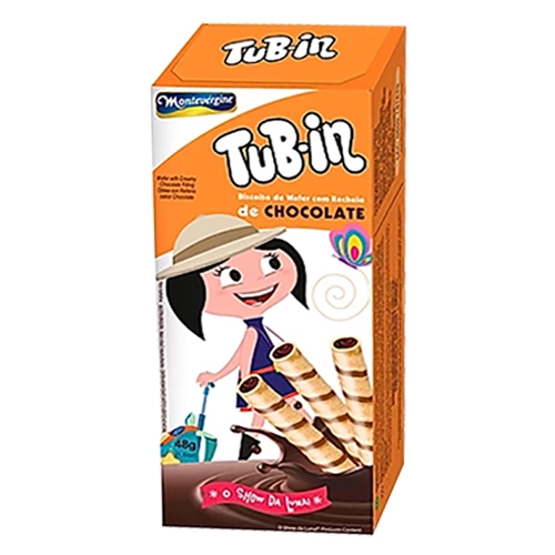 Tub In Wafer Rech Chocolate Show Da Luna 48g Cx24