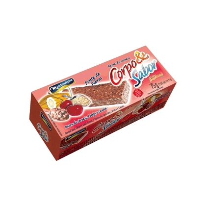 Barra De Cereal Corpo Sabor Cereja E Cacau 3unidade X