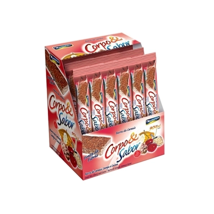 Barra De Cereal Corpo Sabor Cereja E Cacau 24unidade X