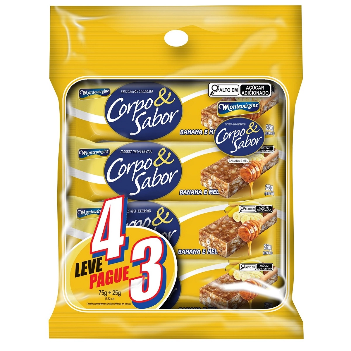 Barra Cereais Ban/ Castanha Caju/ Mel