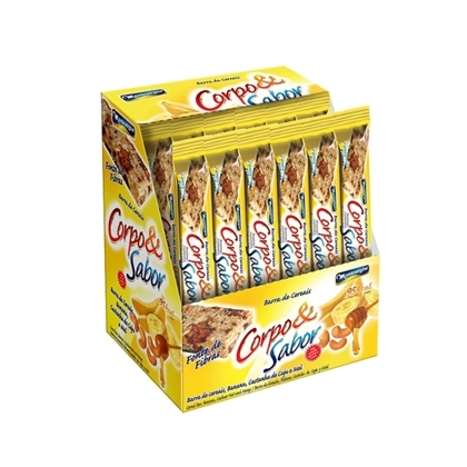 Barra De Cereal Corpo Sabor Banana E Mel 24unidade X