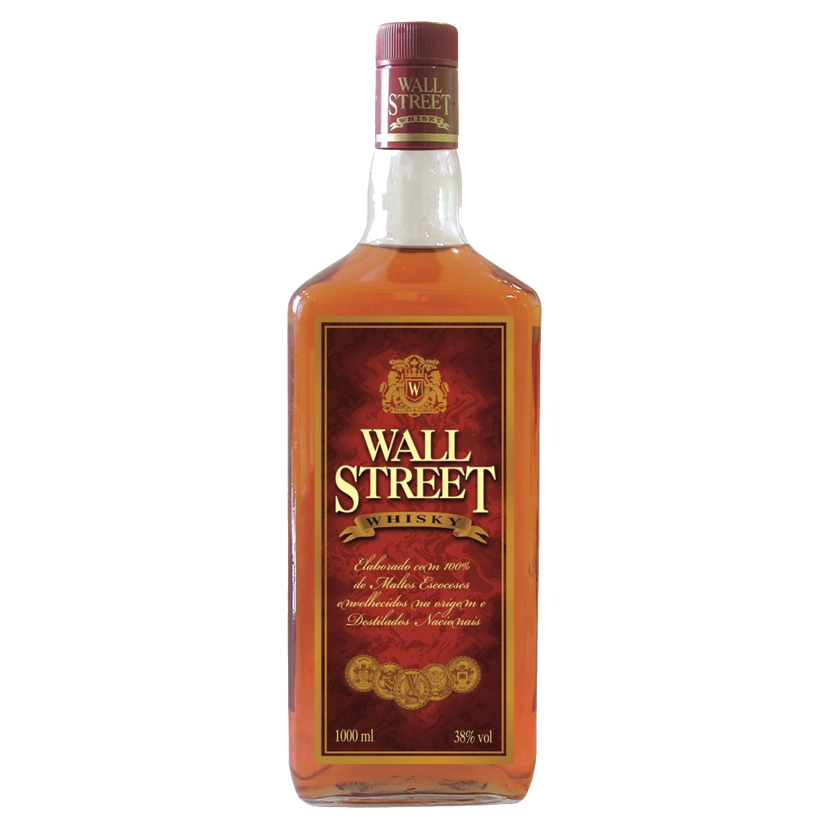 Whisky Brasileiro Blended Wall Street Garrafa 1l