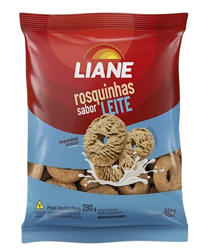 Bisc Liane Rosquinha S/lactose 280g Leite