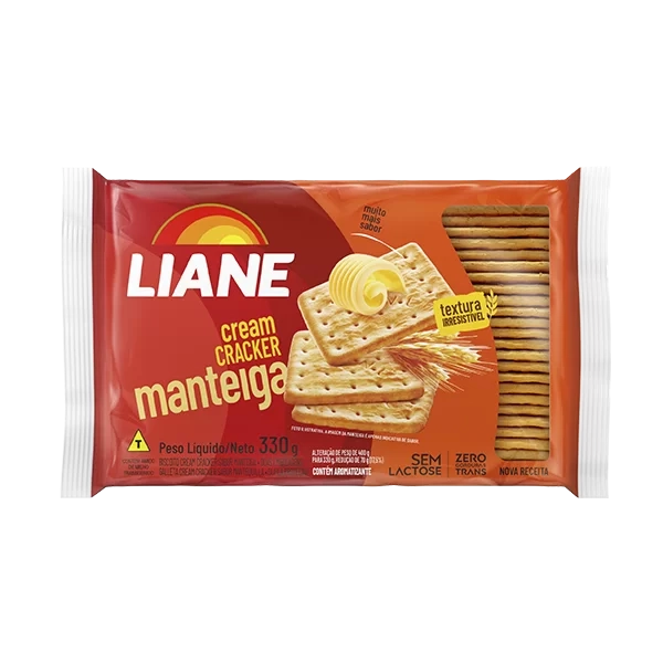 Bisc Cream Cracker Liane Manteiga S/lactose 330g