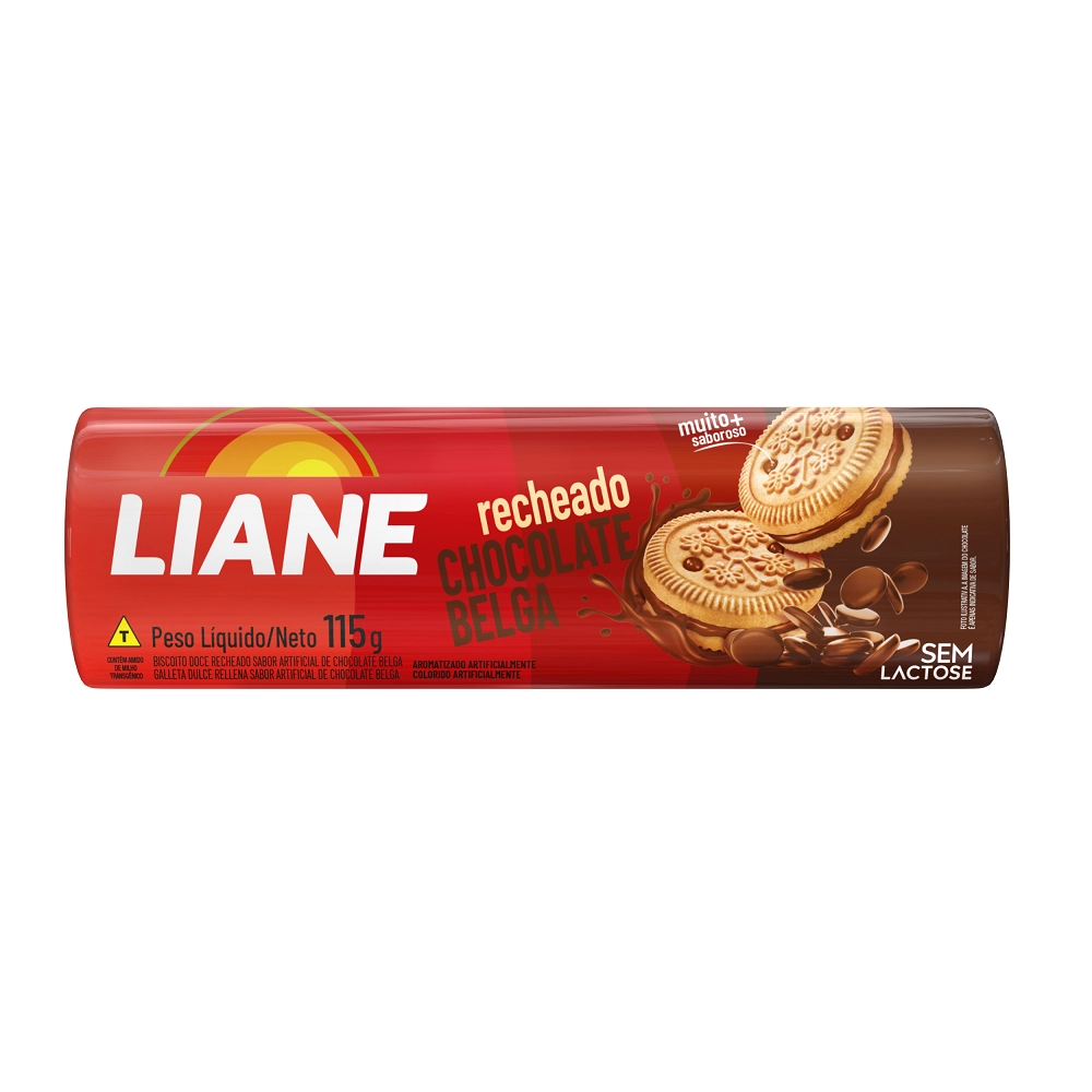 Bisc Rech Liane Chocolate Belga S/lactose 115g