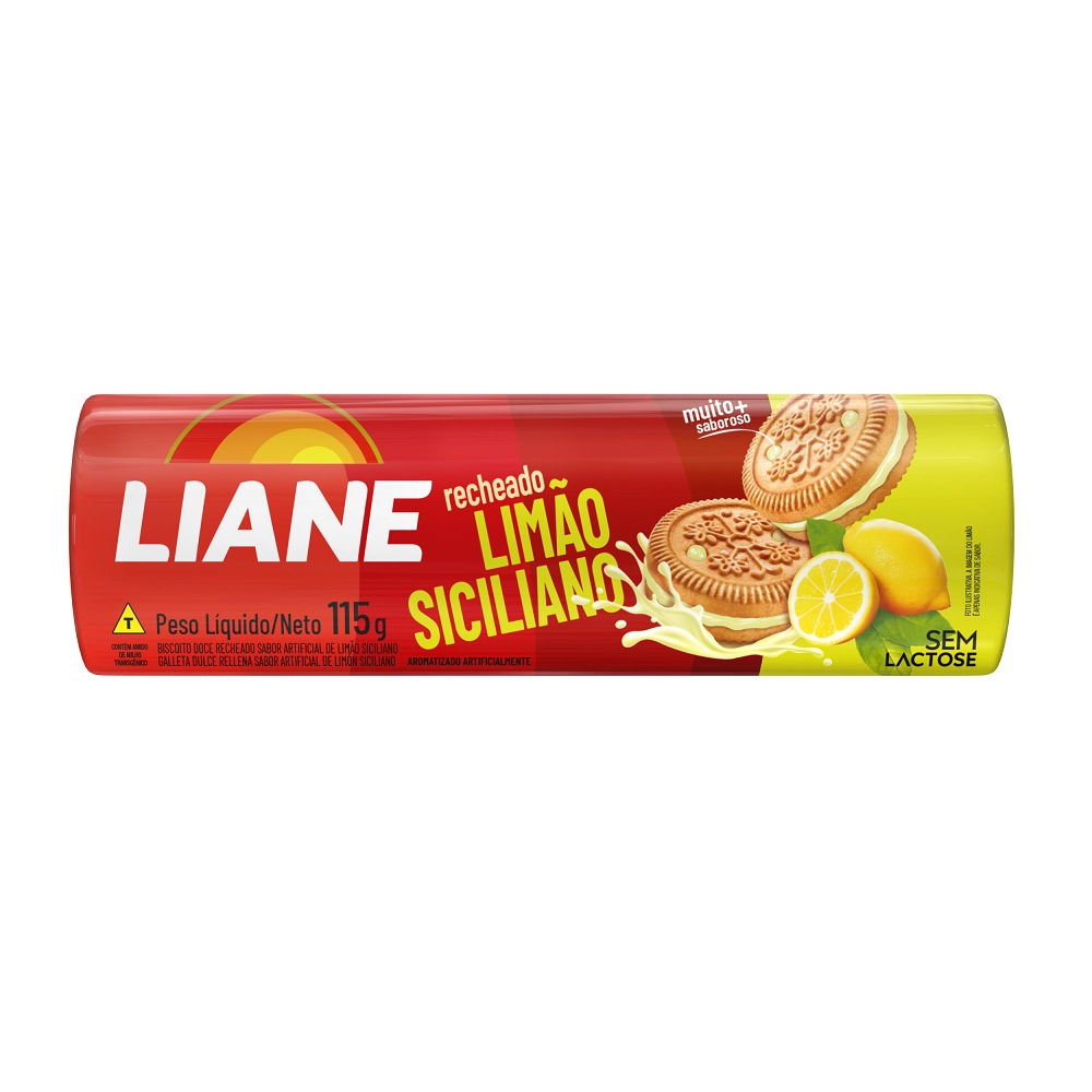 Bisc Rech Liane Limao Siciliano S/lactose 115g