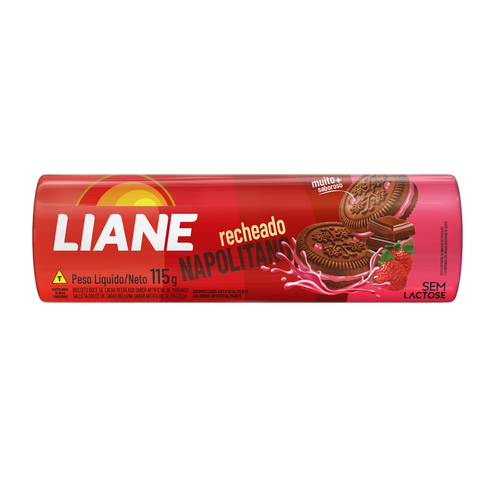 Bisc Rech Liane Napolitano S/lactose 115g