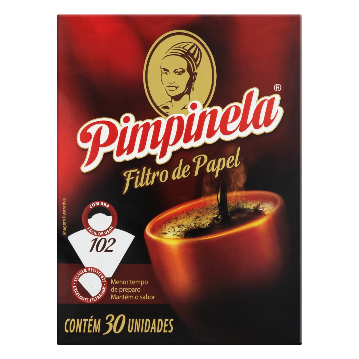 Filtro De Papel Pimpinela 102 Caixa 30 Unidades