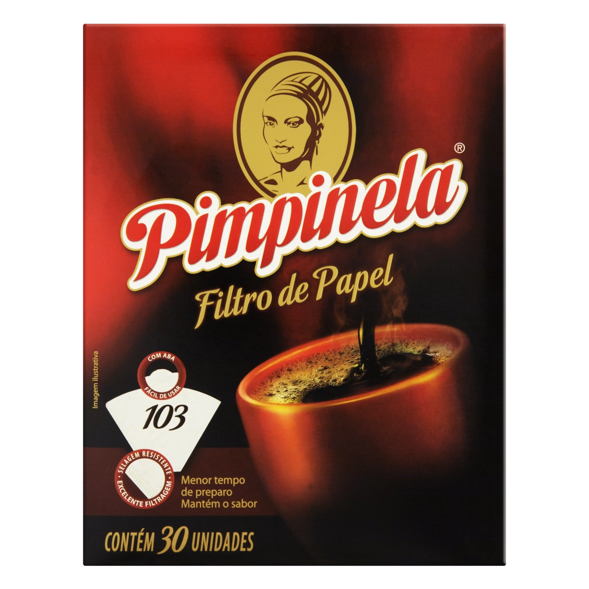 Filtro De Papel Pimpinela 103 Caixa 30 Unidades