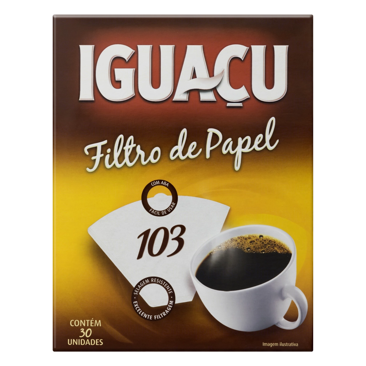 Filtro De Papel Iguaçu 103 Caixa 30 Unidades