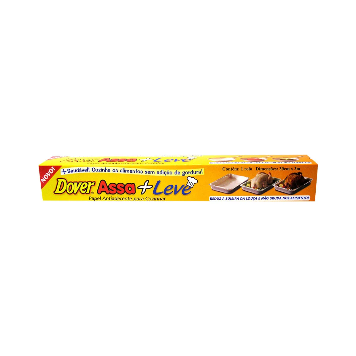 Papel Antiaderente Para Cozinhar Dover Assa Leve 30cm X 3m