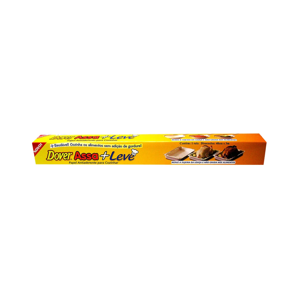 Papel Antiaderente Para Cozinhar Dover Assa Leve 40cm X 3m