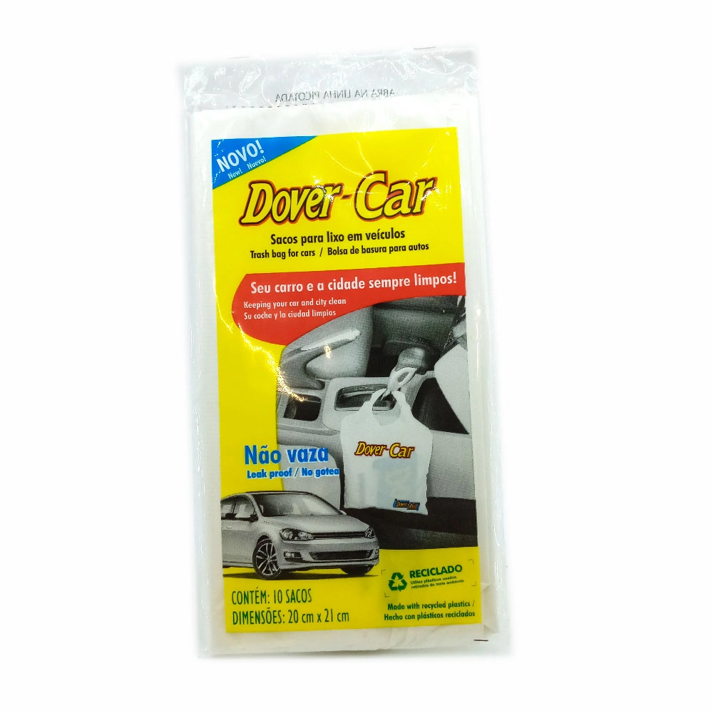 Saco De Lixo P/veiculo Dover Car 10un