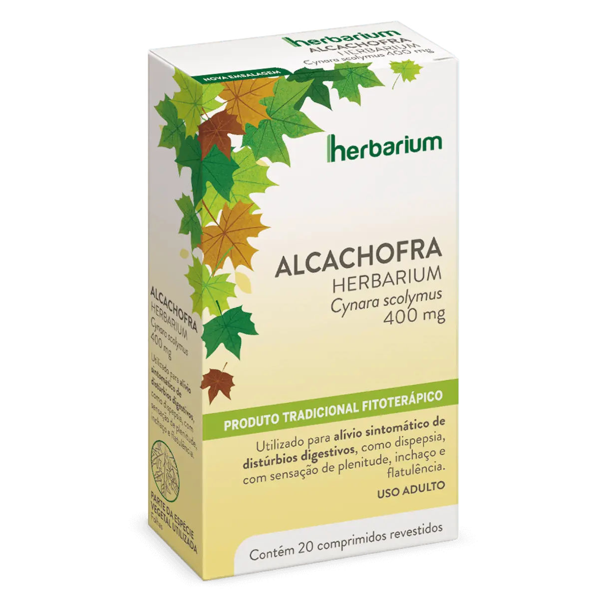 Alcachofra Herbarium Caixa 20 Comprimidos Revestidos