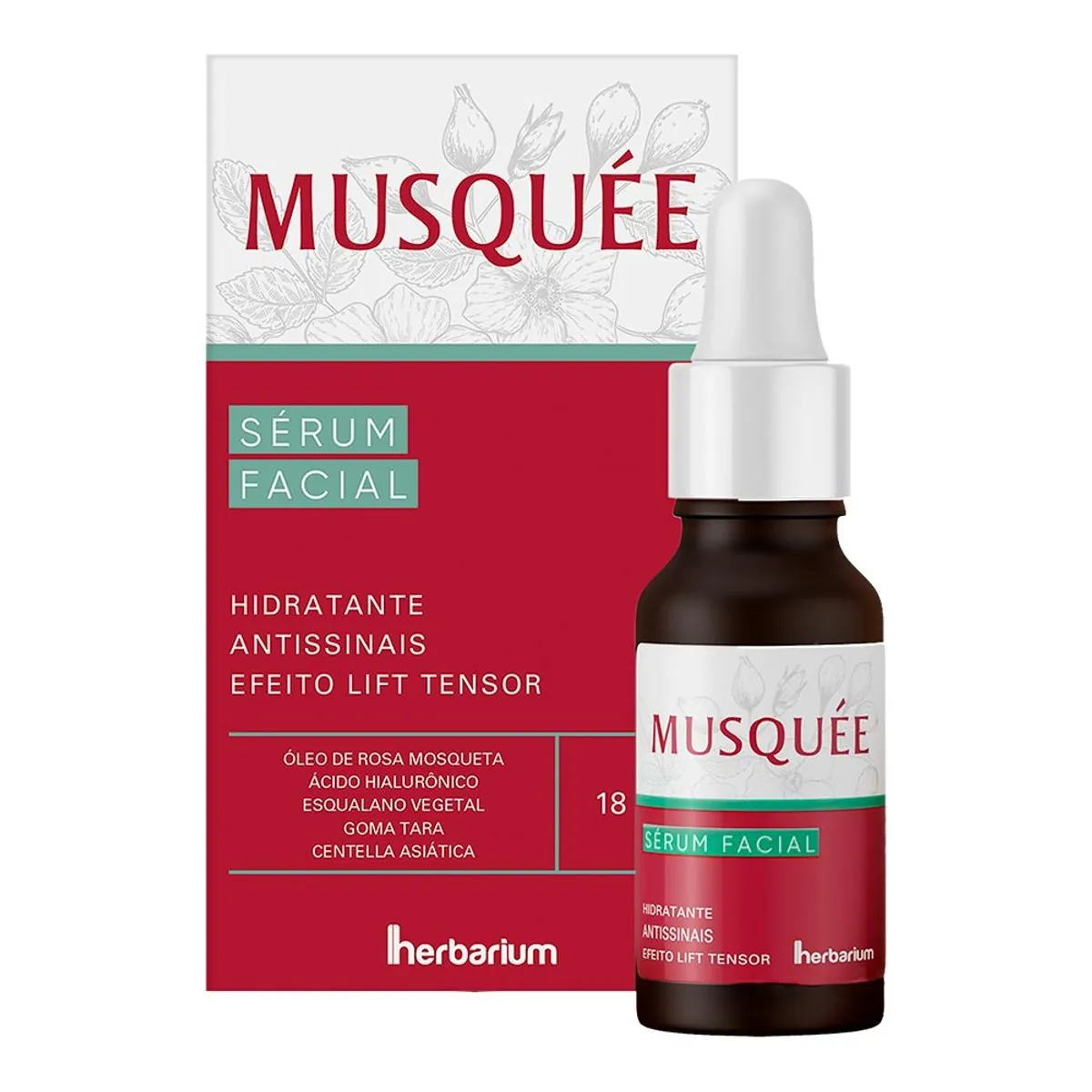 Sérum Hidratante Facial Musquée Caixa 18ml