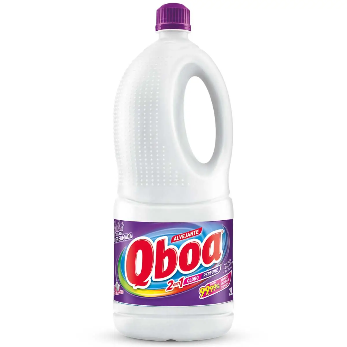 Alvejante com Cloro Lavanda Qboa Garrafa 2 Litros