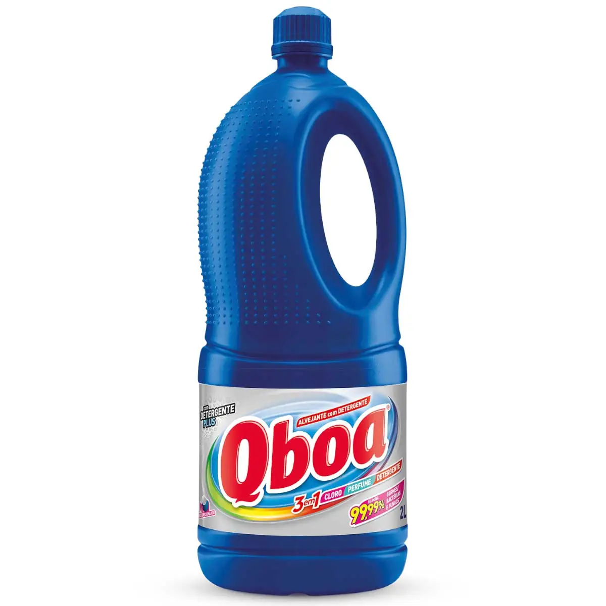Alvejante com Cloro e Detergente Qboa Frasco 2L