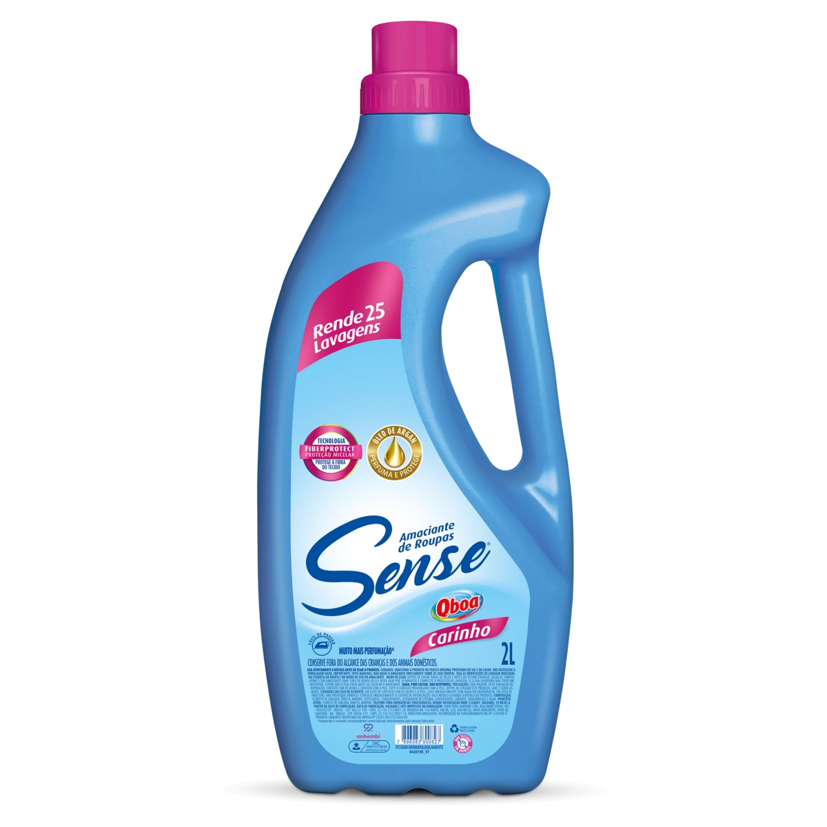 Amaciante De Roupa Diluído Carinho Qboa Frasco 2l