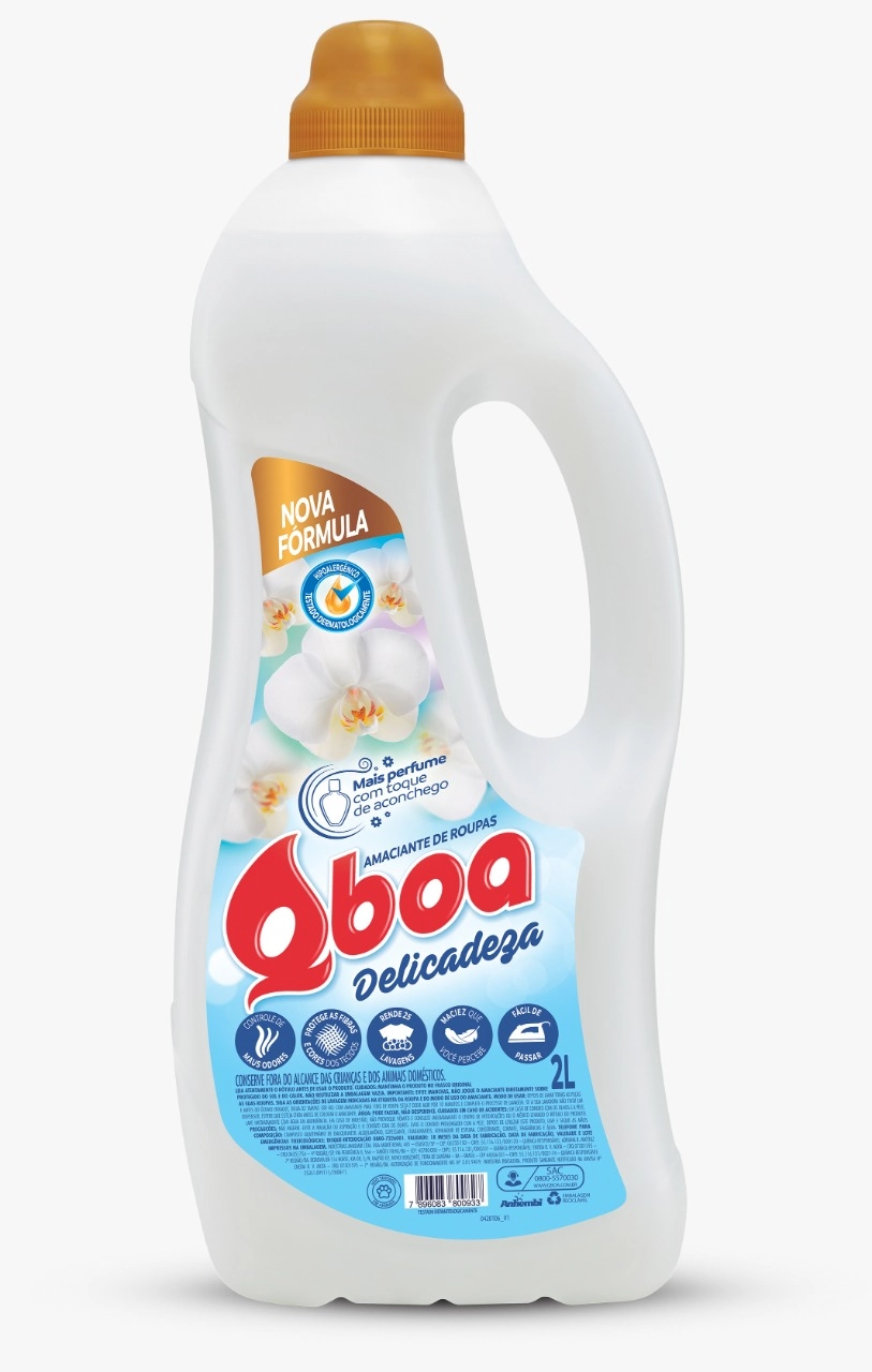 Amaciante De Roupa Diluído Delicadeza Qboa Frasco 2l
