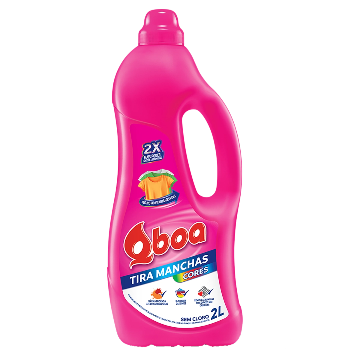 Tira Manchas Líquido Roupas Coloridas Qboa Cores Frasco 2l
