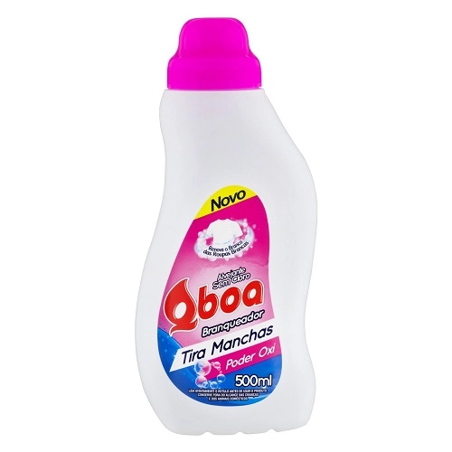 Tira Manchas Líquido Branqueador Qboa Frasco 500ml