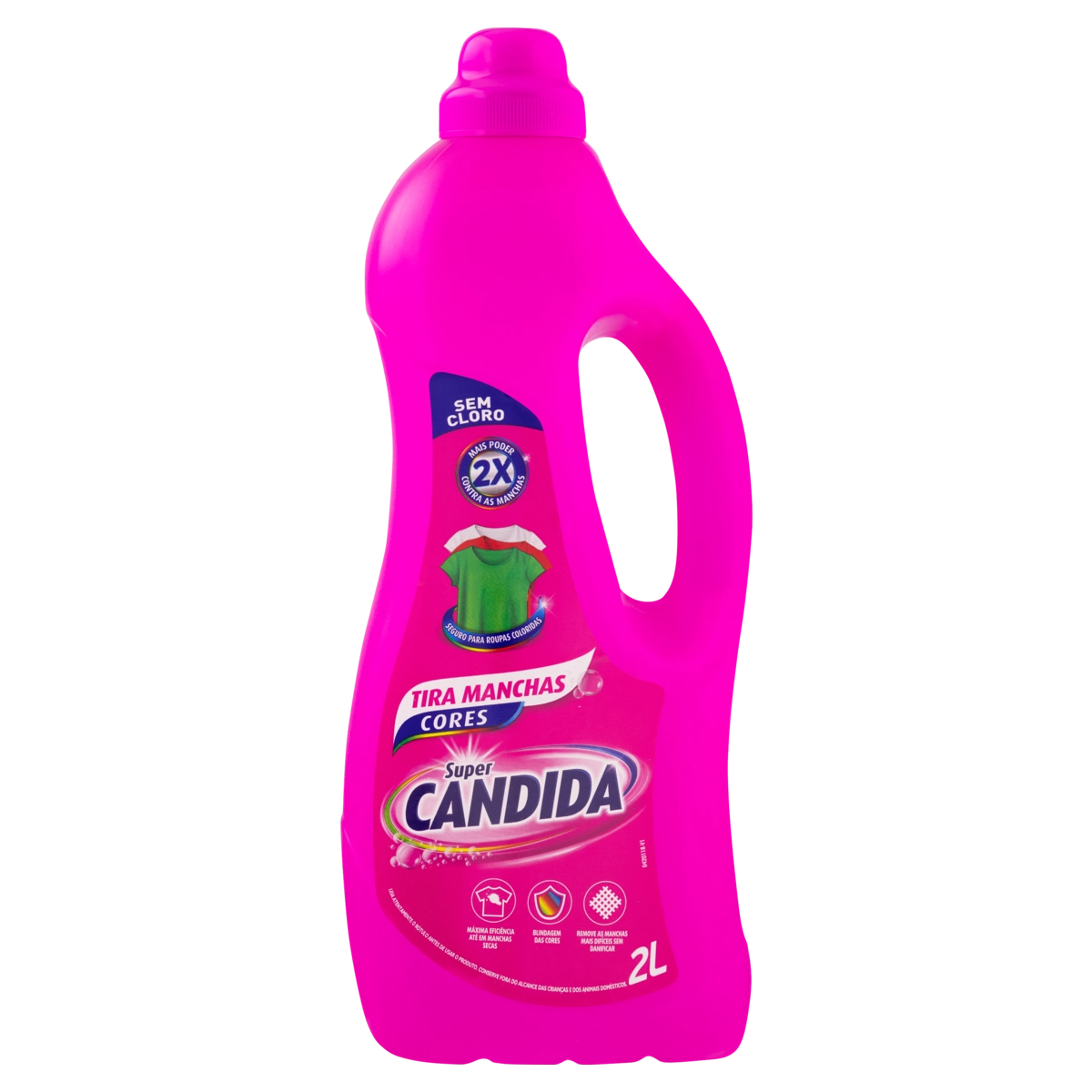 Tira Manchas Líquido Roupas Coloridas Super Candida Cores Frasco 2l