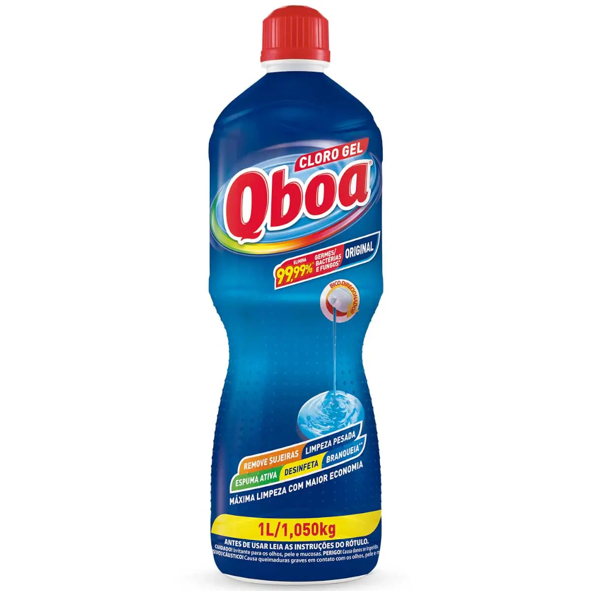 Desinfetante Qboa Cloro Gel Original 1L