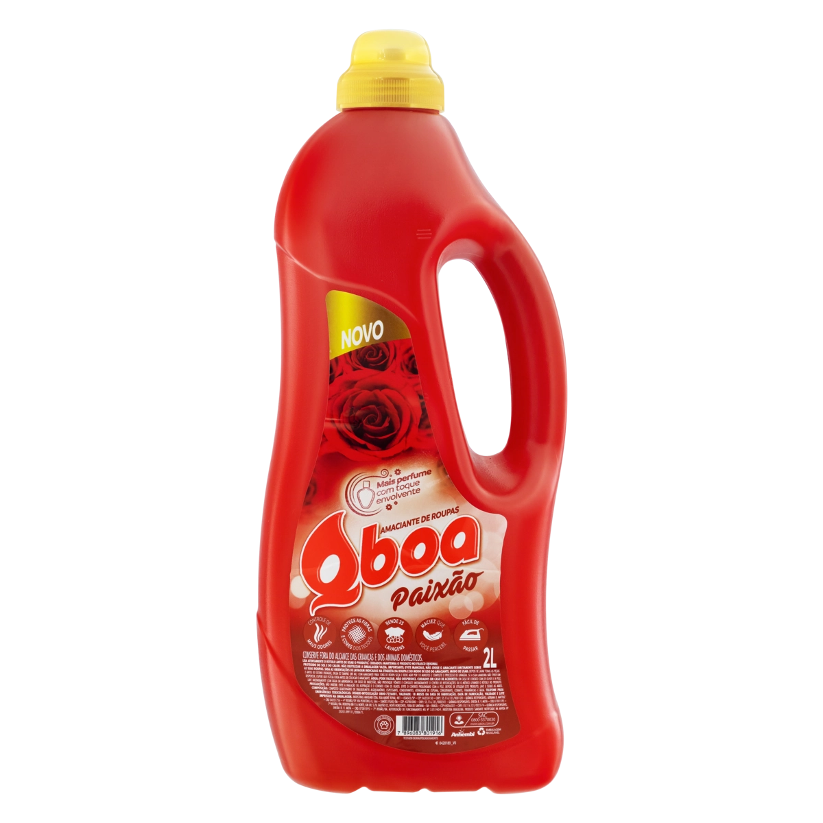 Amaciante De Roupa Diluído Paixão Qboa Frasco 2l