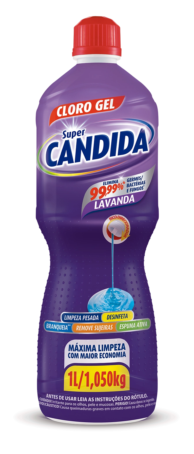 Cloro Em Gel Lavanda Super Candida Frasco 1l