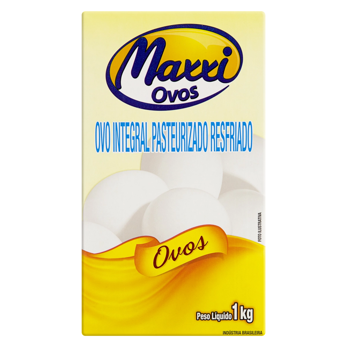 Ovo Pasteurizado Resfriado Integral Maxxi Ovos Caixa 1kg