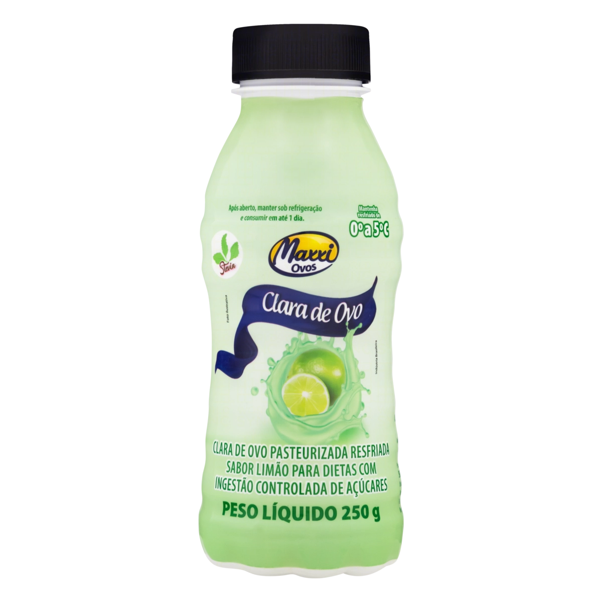 Clara de Ovo Pasteurizada Resfriada Limão Maxxi Ovos Frasco 250g