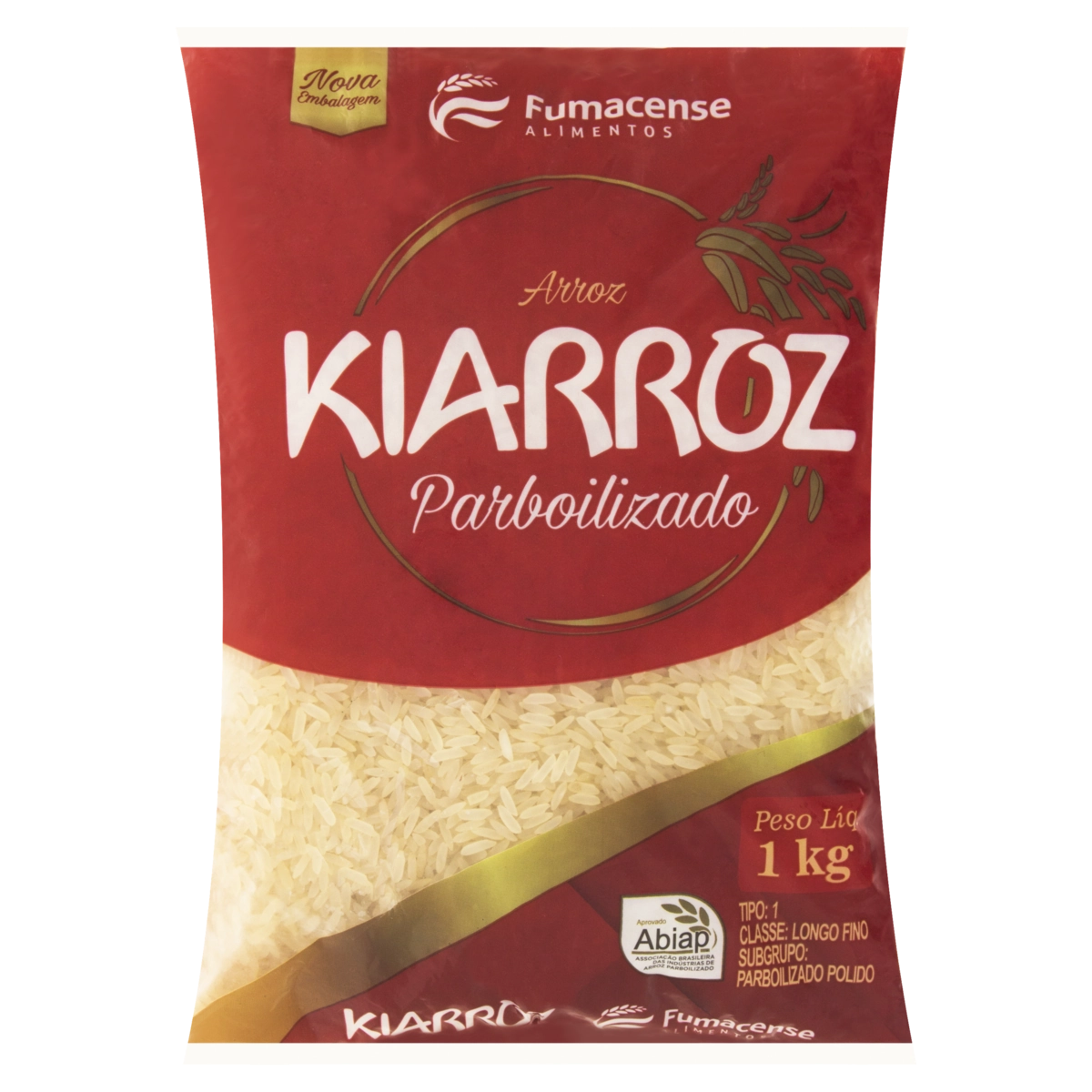 Arroz Parboilizado Tipo 1 Kiarroz Pacote 1kg