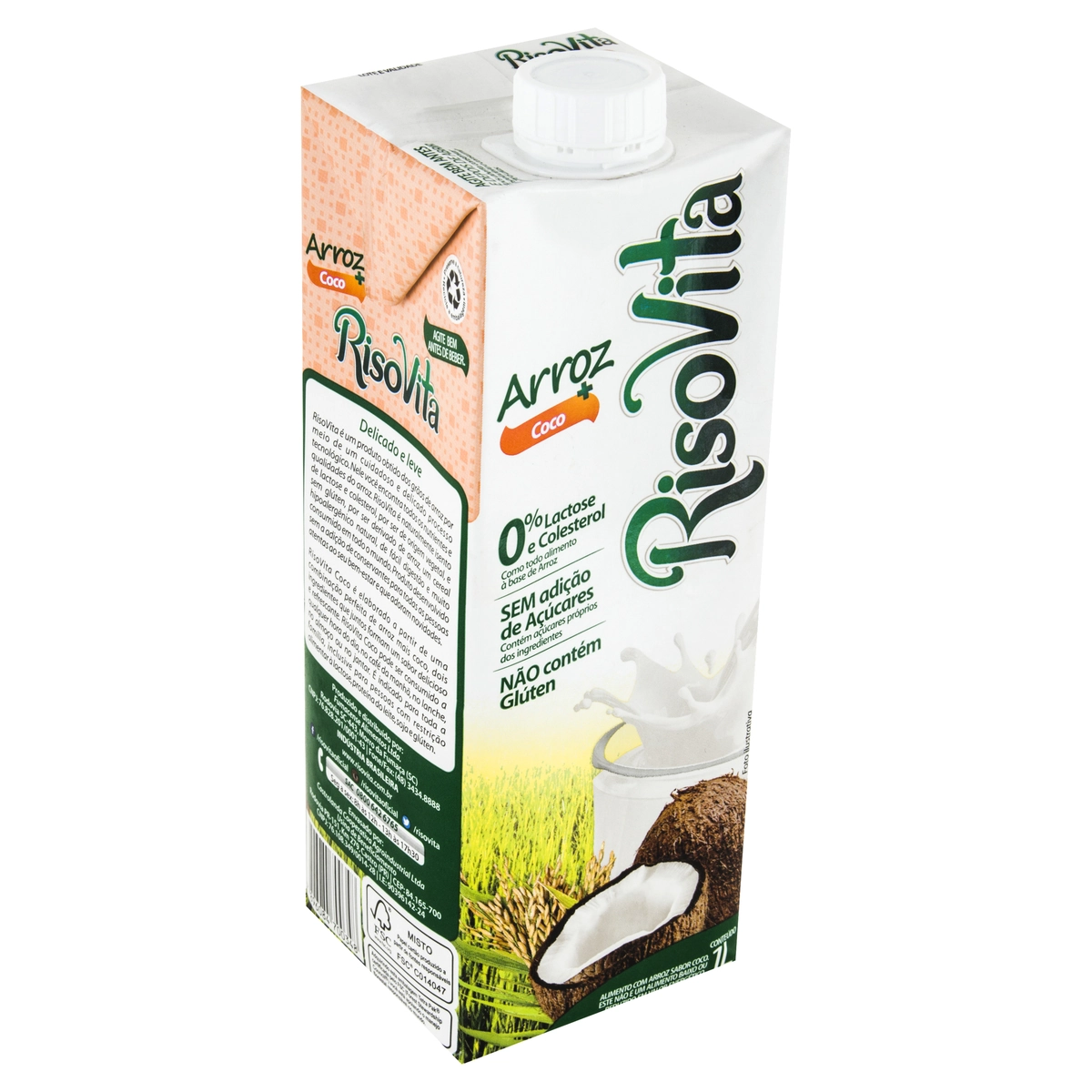 Bebida à Base De Arroz Coco Risovita Caixa 1l