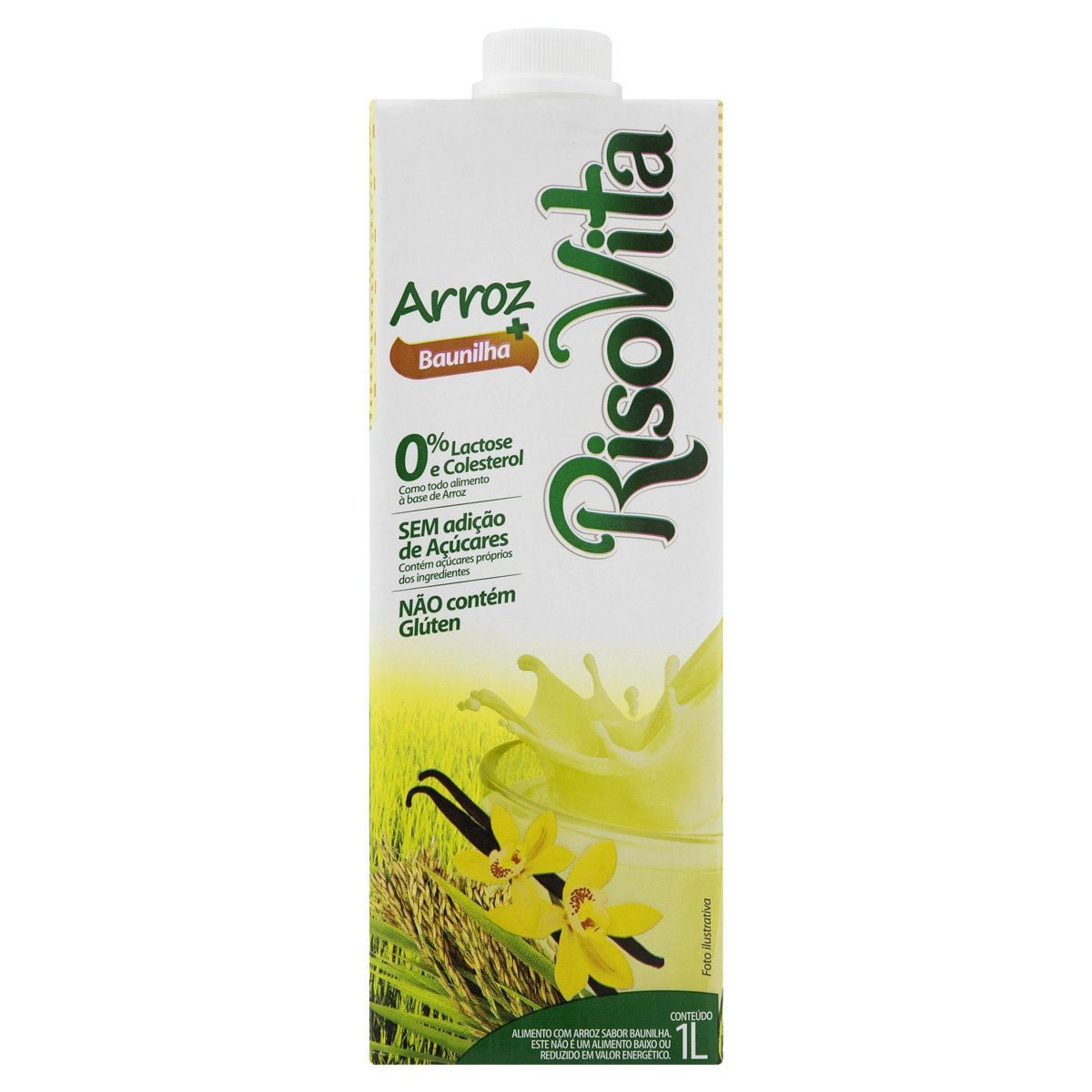 Bebida à Base De Arroz Baunilha Risovita Caixa 1l