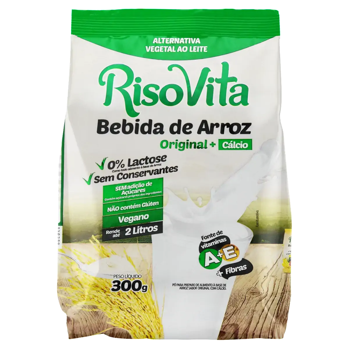 Alimento à Base De Arroz Pó Original Risovita Pacote 300g