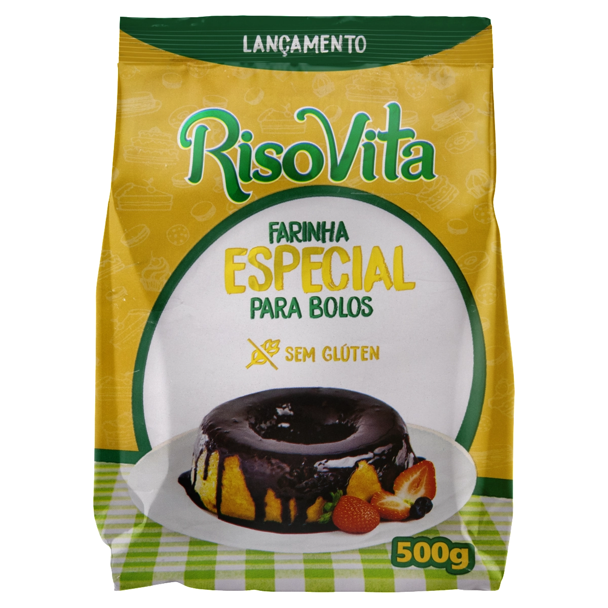 Farinha Especial Para Bolo Sem Glúten Risovita Pacote 500g