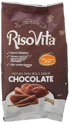 Mistura Para Bolo Chocolate Sem Glúten Zero Lactose Risovita Pacote 400g